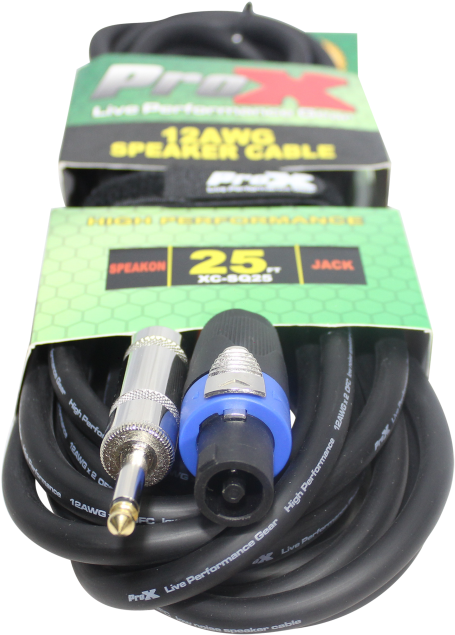 Speakon To 1/4" Ts High Performance Speaker Cable 12awg - Usb Cable (650x650), Png Download