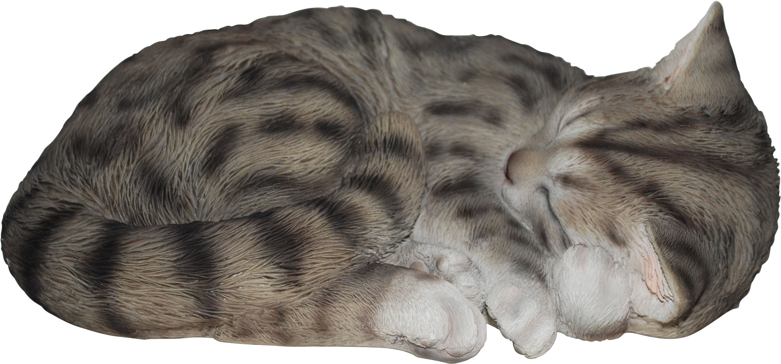 Sleeping Cat Tabby Real Life Resin Ornament By Vivid - Sleeping Cat Png (2000x1339), Png Download