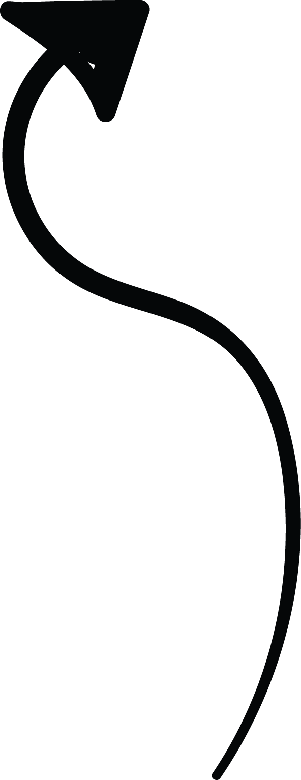 Up Arrow Wave Line Doodle (592x1534), Png Download
