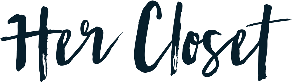 Her Closet Her Closet - Calligraphy (999x324), Png Download