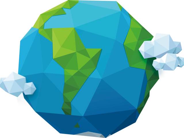 Drawn Cartoon Earth - Planeta Tierra Dibujo Png (640x480), Png Download