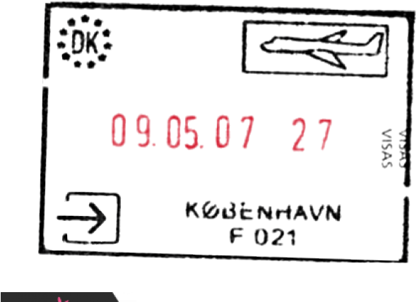 Passport Stamp Template - Dusseldorf Airport Passport Stamp (640x480), Png Download