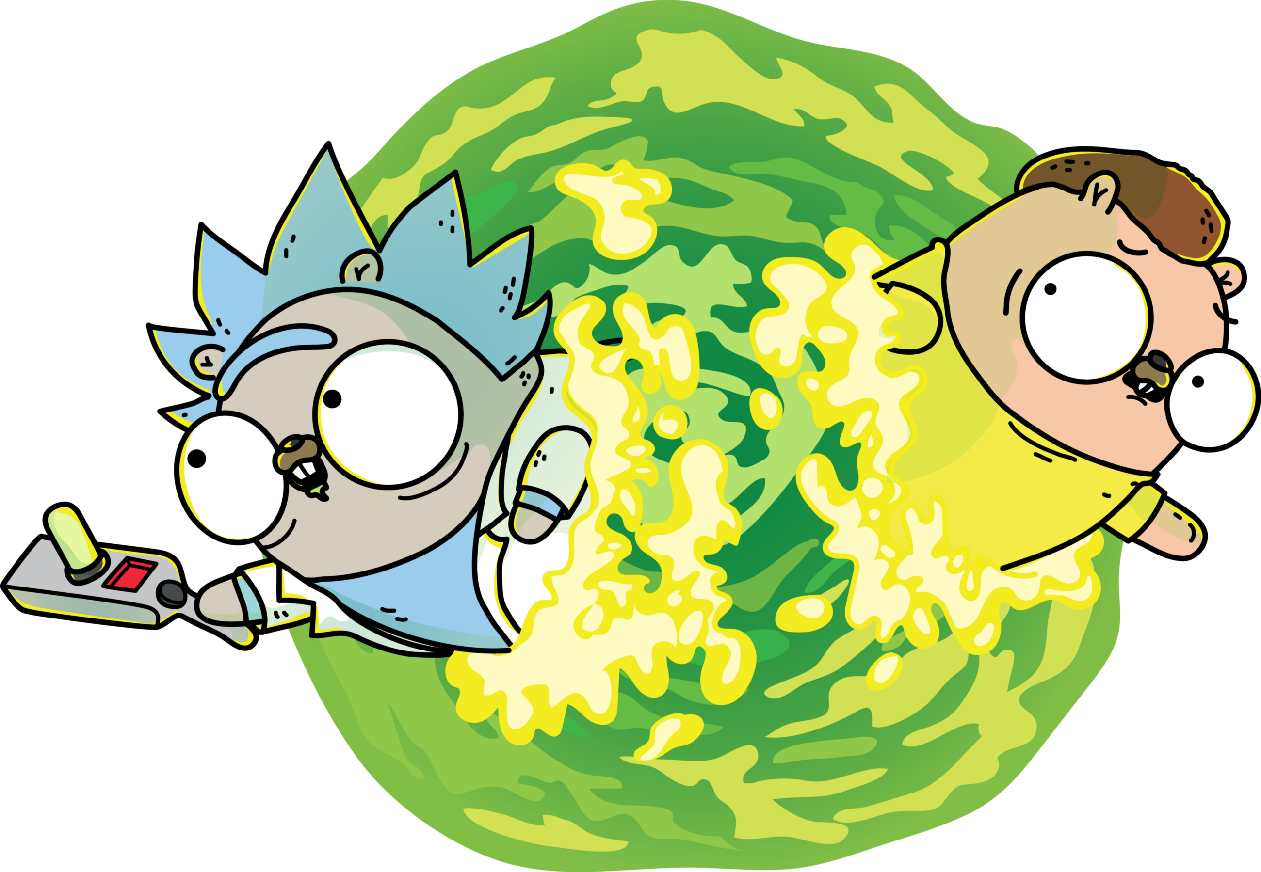 Golang Rick And Morty (2600x1799), Png Download