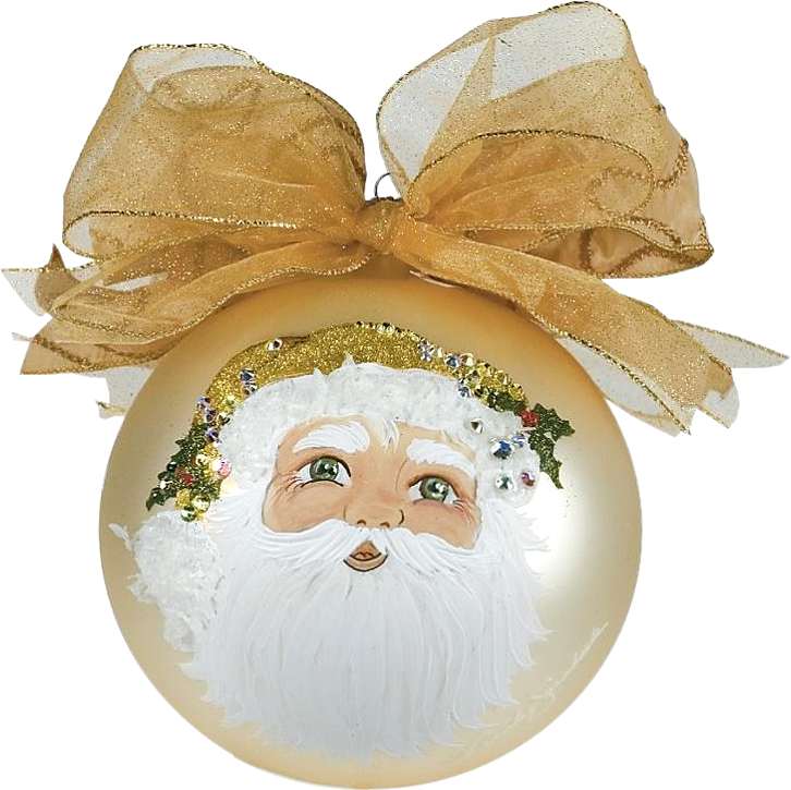 Gifs De Bolas De Cristal De Navidad - Bola Navidad Dorado Png (726x725), Png Download