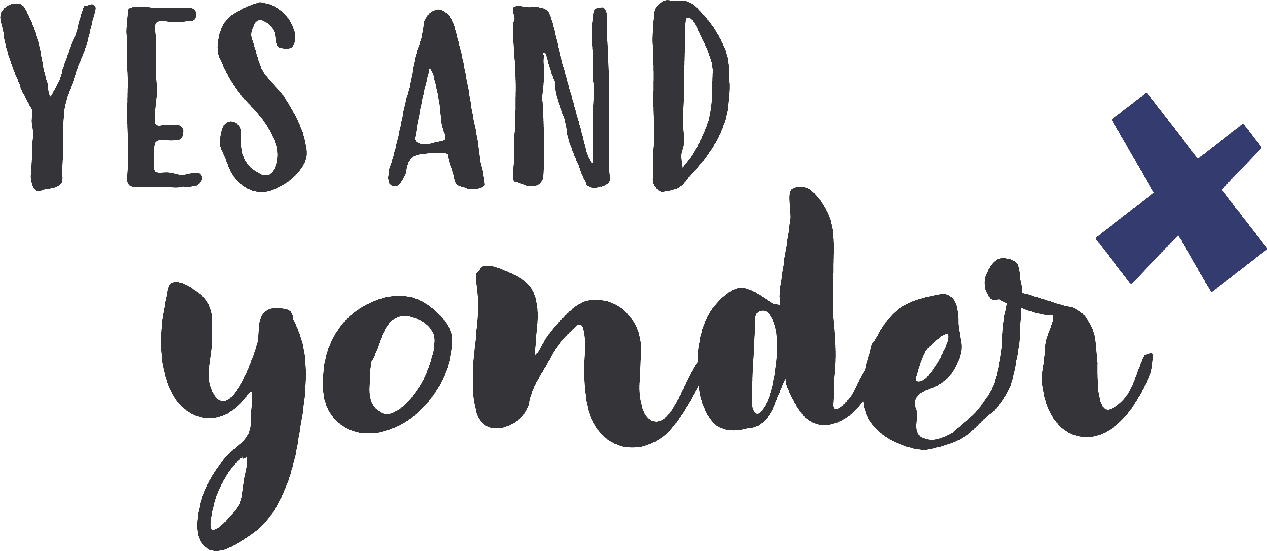 Yes And Yonder - Calligraphy (4373x2103), Png Download