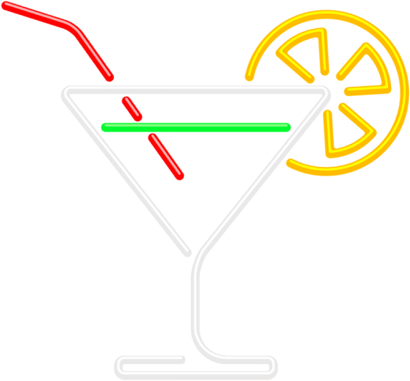 Free Png Download Neon Cocktail Png Images Background - Neon Cocktail Png (850x790), Png Download