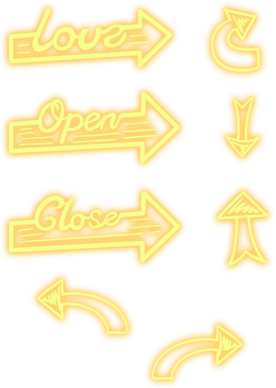 السهم والضوء النيون مفتوحة صورة ملف Psd - Neon (1024x1369), Png Download