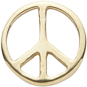 Gold Peace Charm - Peace Symbols (953x1280), Png Download