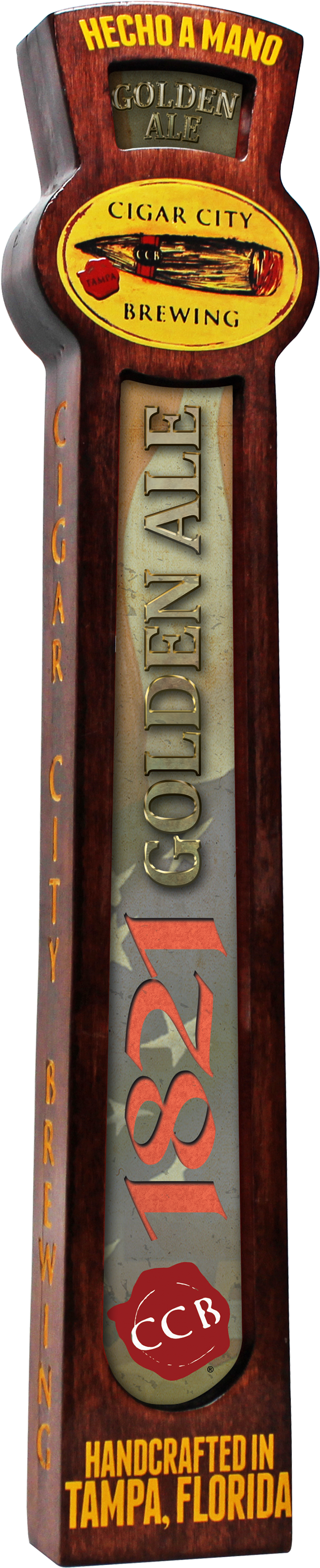 1821 Golden Ale - Florida Brewing Company Building (1436x3340), Png Download