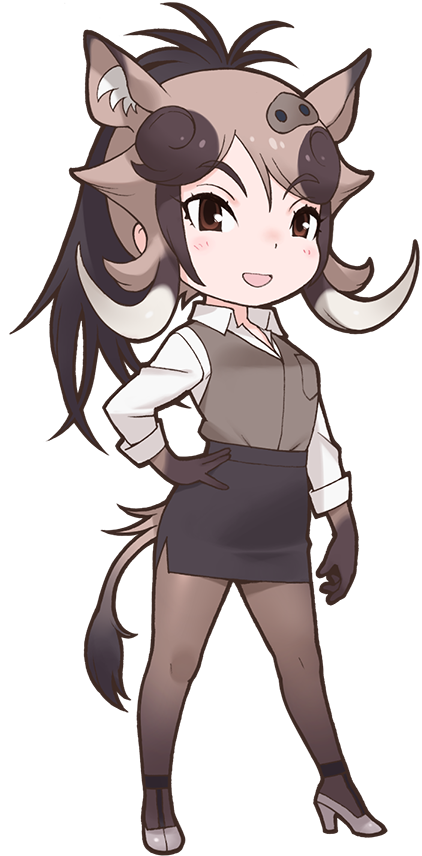 Desert Warthog - け もの フレンズ イノシシ (422x856), Png Download