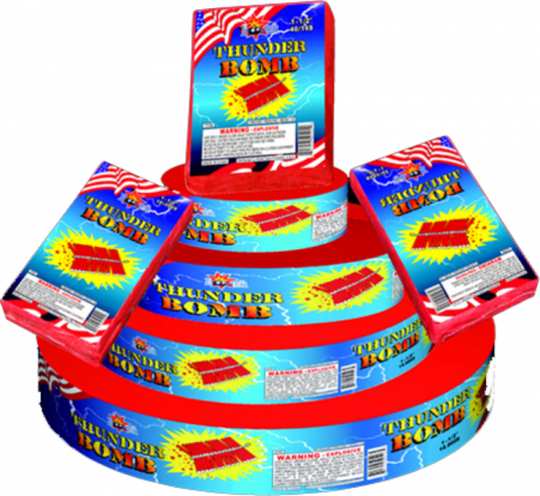 Boomer Thunder Bomb Firecrackers 1000s Roll - Firecracker (600x551), Png Download
