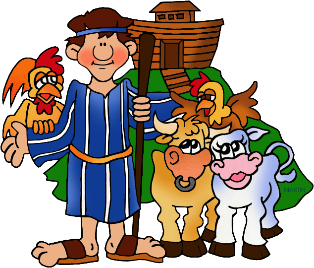 Transportation Clip Art By Phillip Martin, Ark - Noah And The Ark Clipart (648x569), Png Download