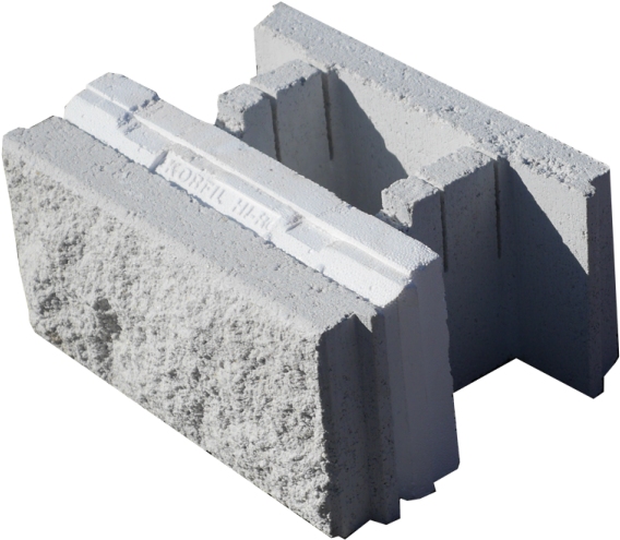 The Hi R Concrete Masonry Unit Is Specifically Designed - Architecture (600x550), Png Download