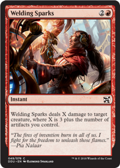Welding Sparks Duel Decks Elves Vs Inventors English - Kari Zev Skyship Raider (560x560), Png Download