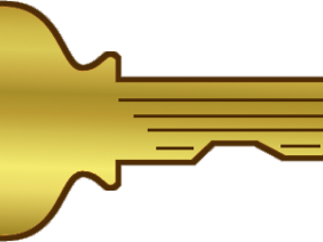 Key Clipart Golden Key - Gold Key Clipart (640x480), Png Download
