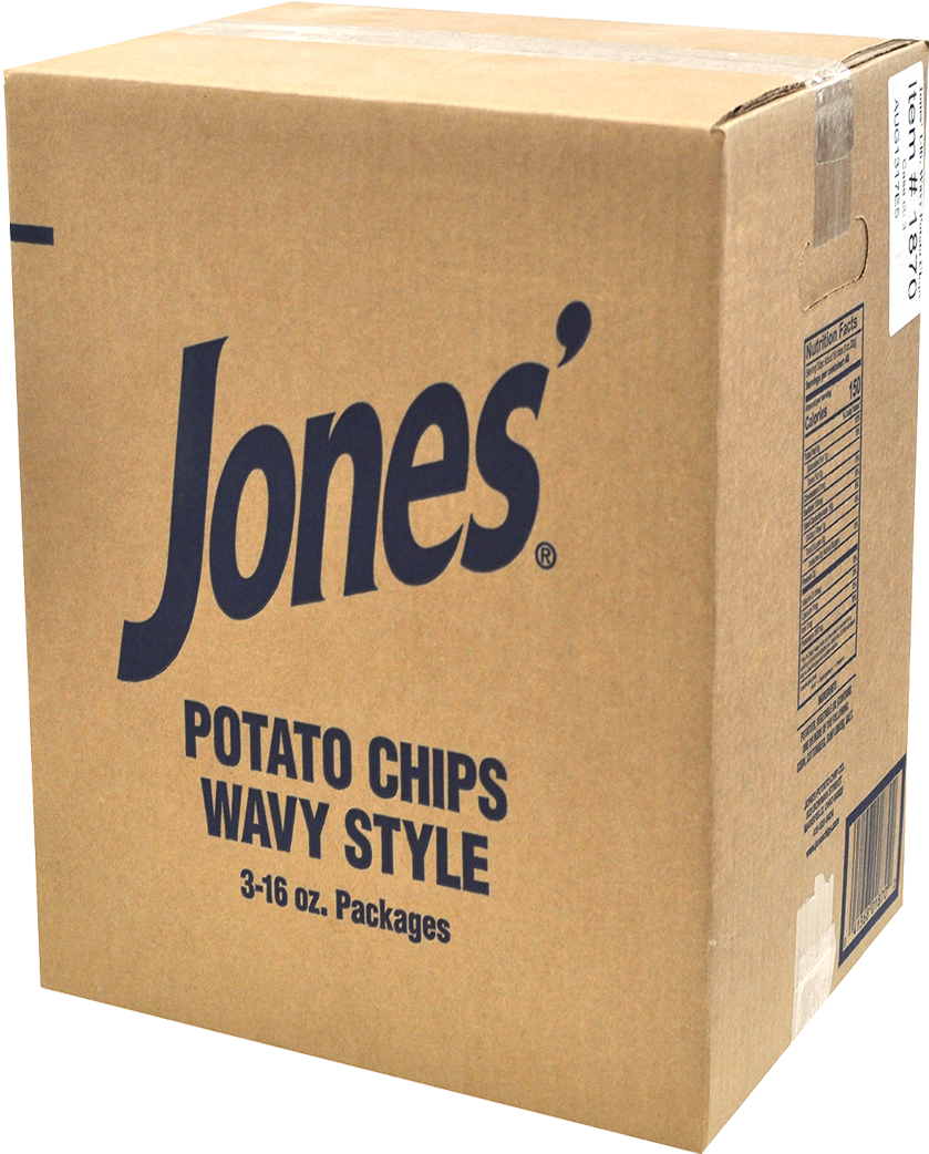 Wavy Potato Chips - Box (1221x1221), Png Download
