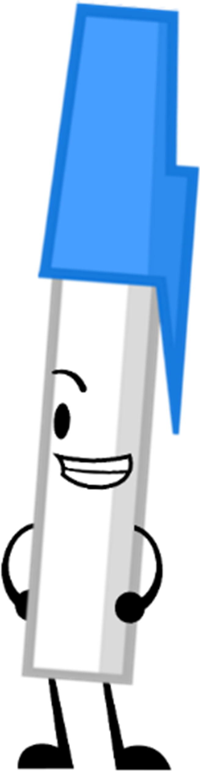 Broken Clipart Broken Pen - Battle For Dream Island Characters Pen (670x2531), Png Download