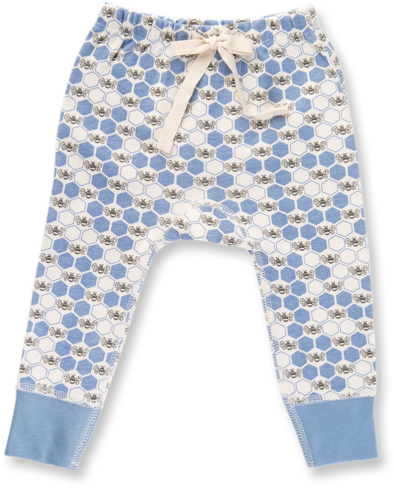 Cornflower Blue Bees Pants - Pajamas (1079x1079), Png Download