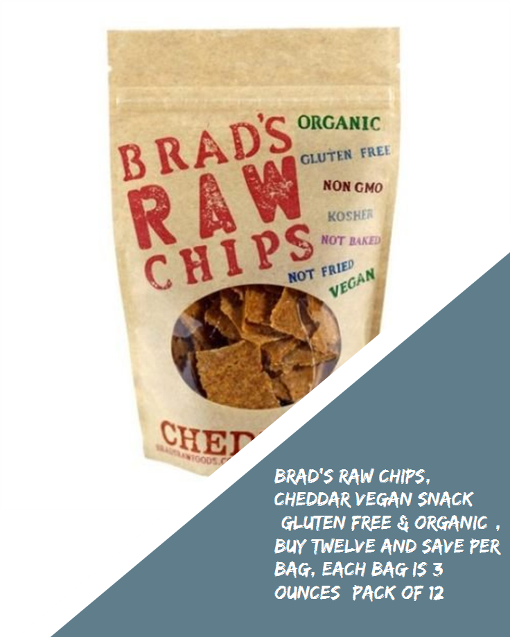 Brad's Raw Chips, Cheddar Vegan Snack , Buy Twelve - Corn Flakes (735x1100), Png Download