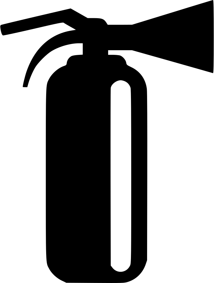 Png File Svg - Black Fire Extinguisher Png (742x980), Png Download