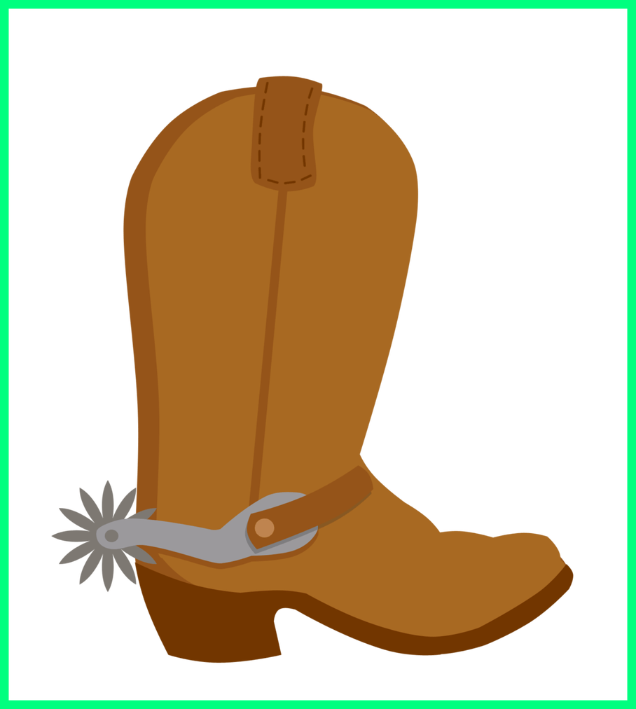 Svg Free Library Put On Shoes Clipart - Cowboy Boot Clipart Png (908x1012), Png Download