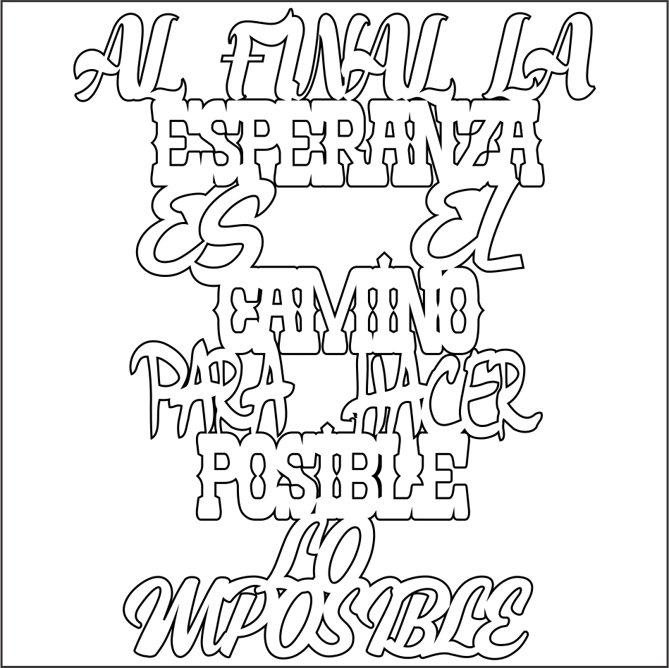 Cartel Al Final La Esperanza - Calligraphy (949x948), Png Download