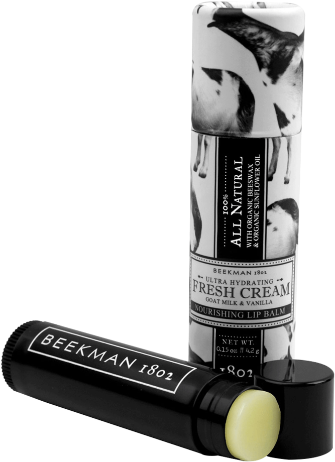 Beekman 1802 E7 Beauty Lip Balm Stick Vanilla Absolute - Lip Balm Stick (1024x1024), Png Download