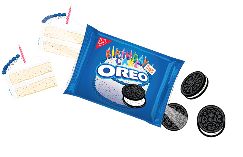 Birthday Cake Oreos - Oreo (1140x529), Png Download