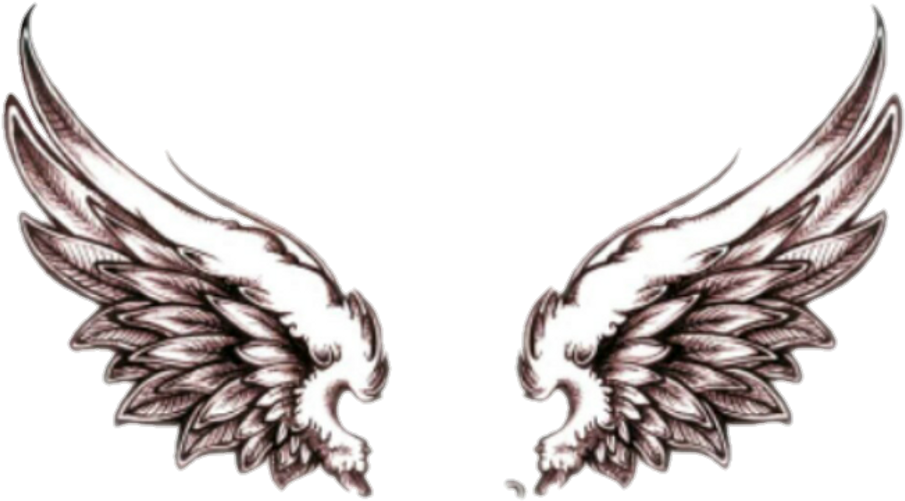 Wing Sticker - Back Of Neck Tattoo Mens (1024x1024), Png Download