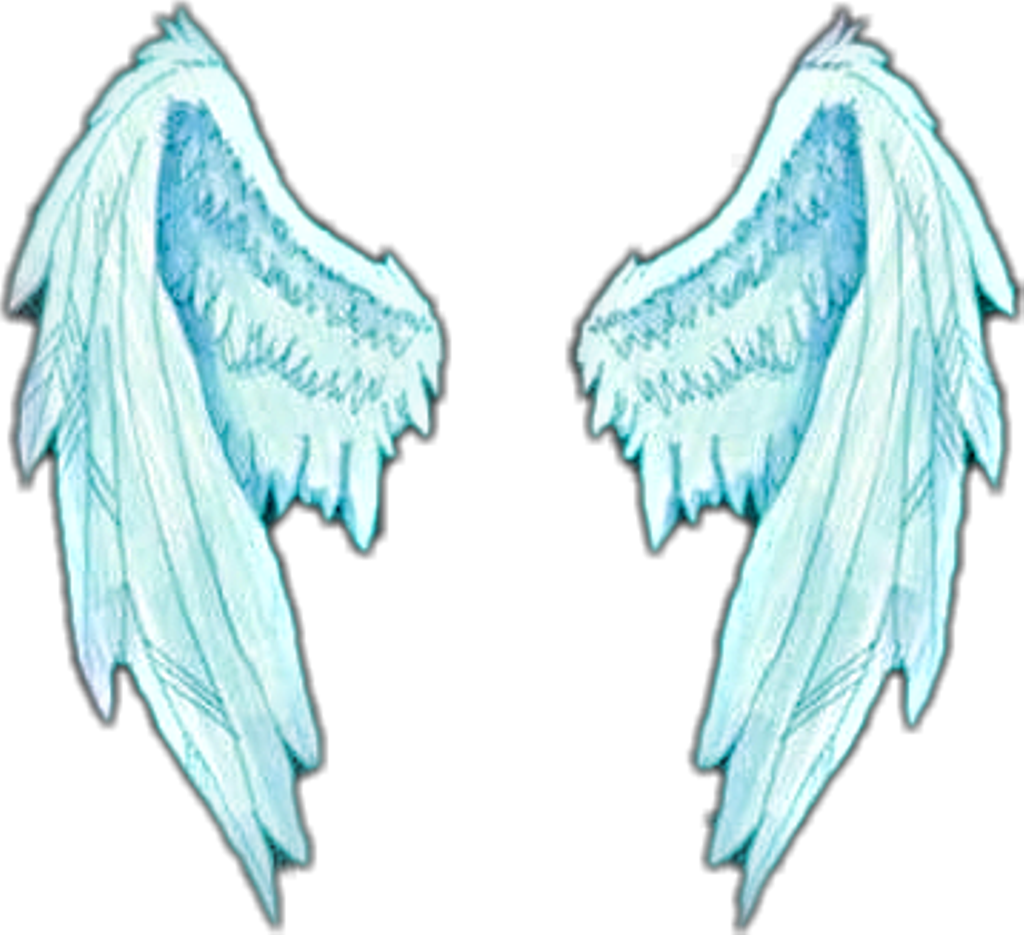 Angle Sticker - Angel Wings Overlays (1024x935), Png Download