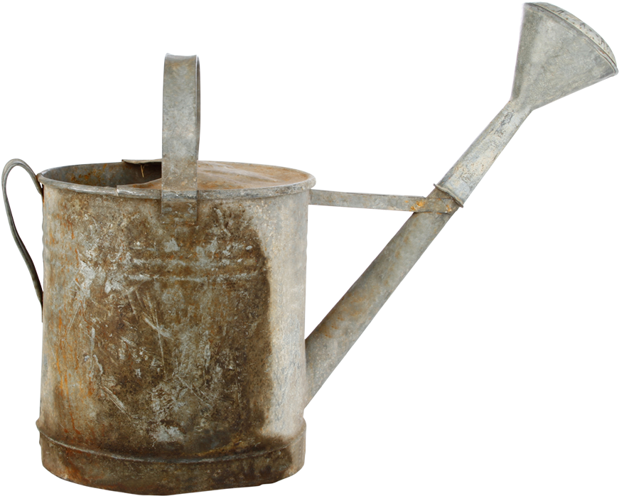 Galvanized Watering Can - Watering Can (980x755), Png Download
