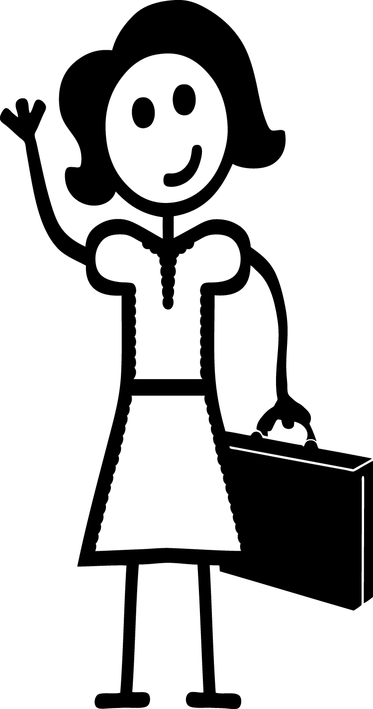 Woman Png For Free Download On - Stick Figure Mom Clipart (750x1425), Png Download