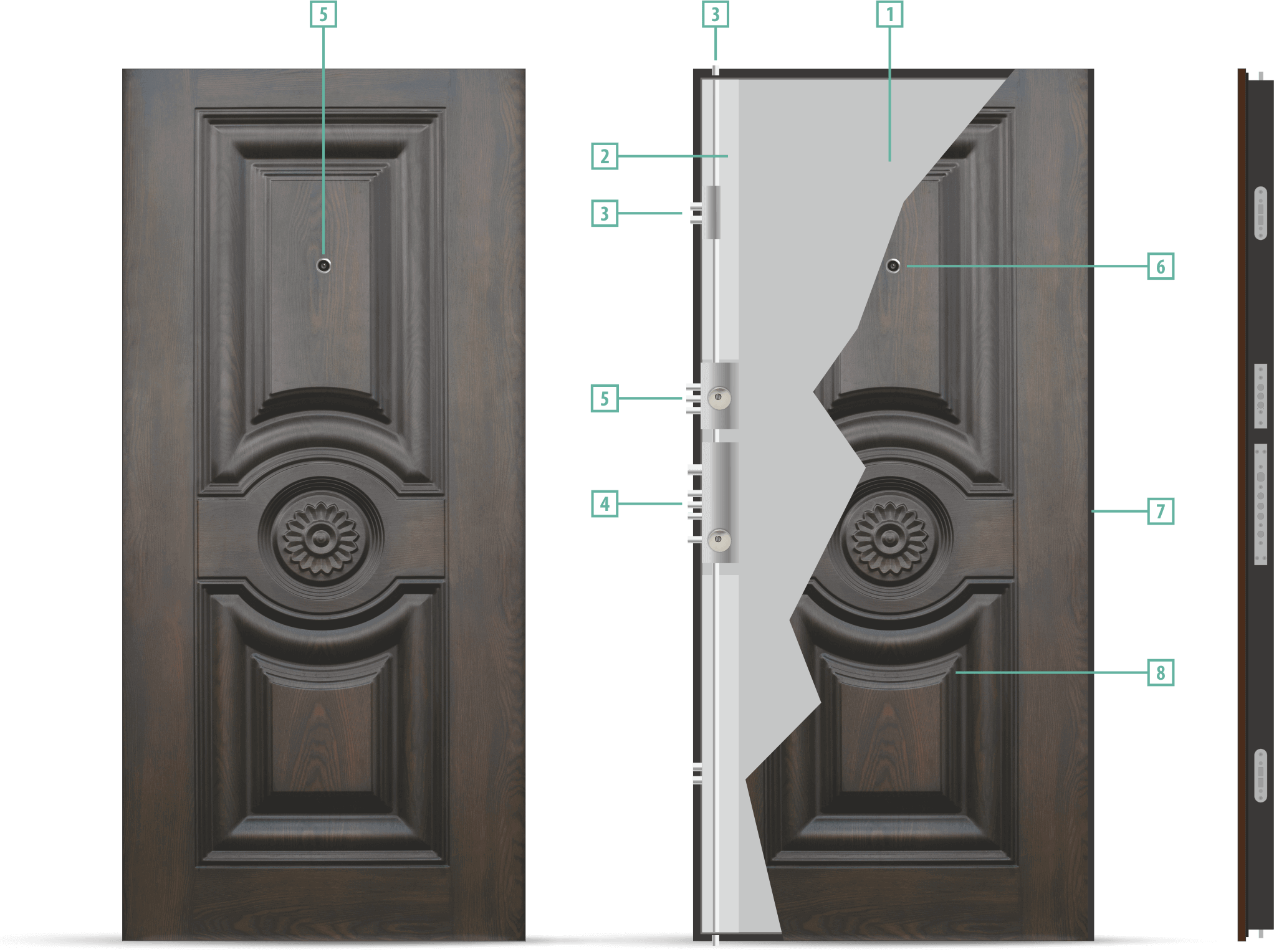 Shemi 539 1 - Porte D Entrée En Fer (2044x1528), Png Download