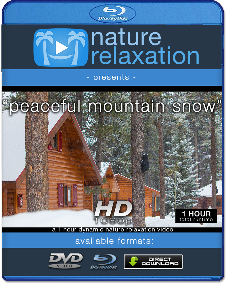 "peaceful Mountain Snow" Nature Video 1 Hour 1080p - 4k Resolution (1000x1000), Png Download