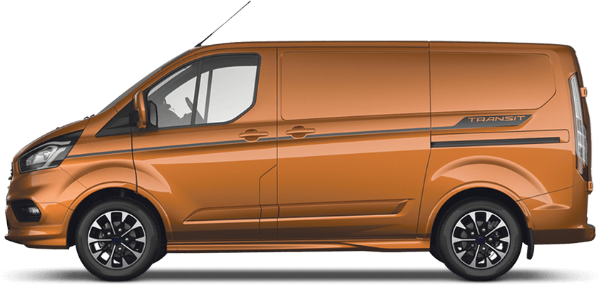 Orange Glow - New Transit Custom (850x480), Png Download