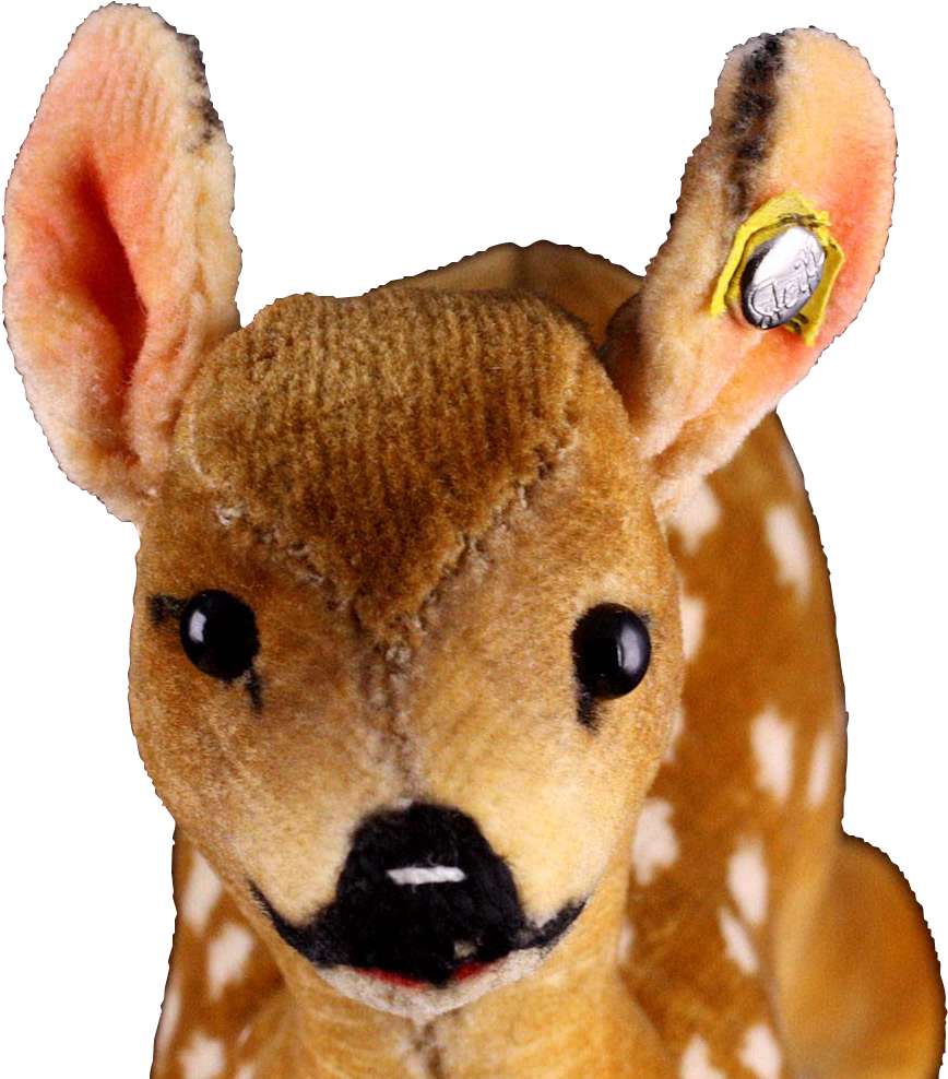 Tiny Gorgeous Steiff Velveteen Baby Deer Fawn Jungreh - Roe Deer (987x987), Png Download