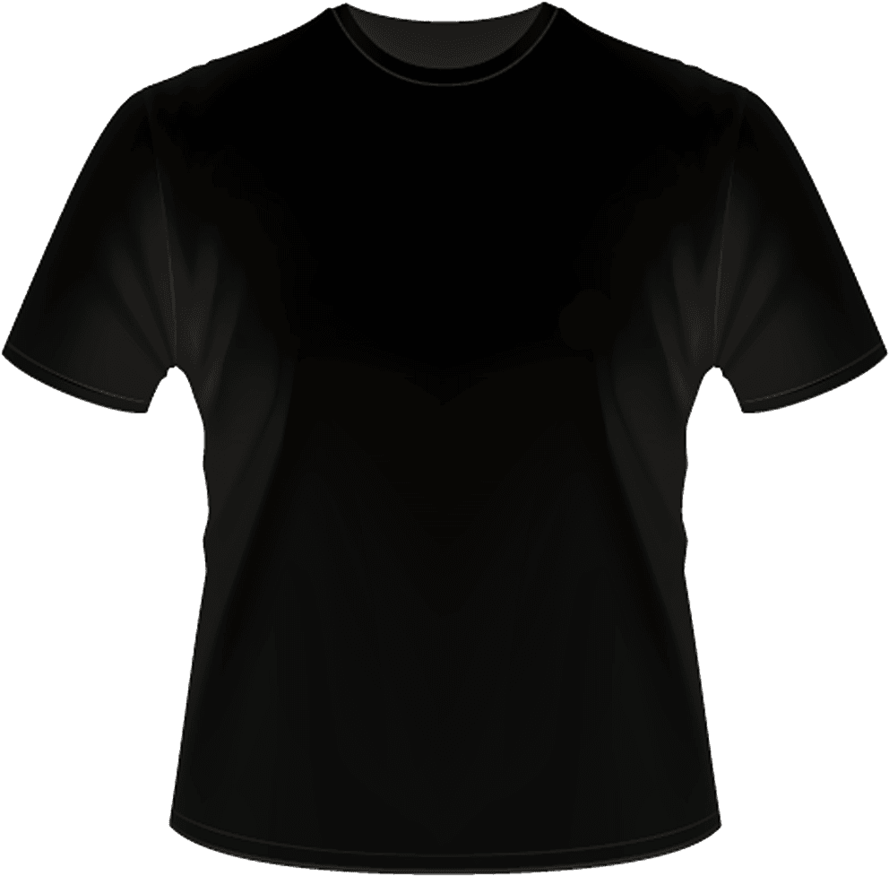 Camisetas - Black T Shirts (1000x1023), Png Download