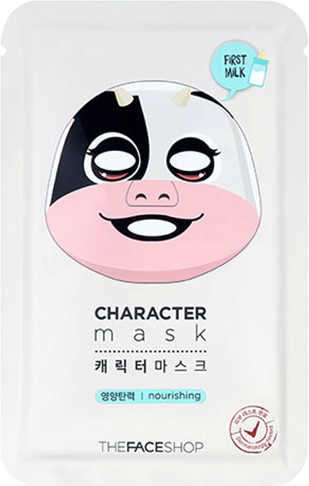 Thefaceshop Charactermask Cow - The Face Shop (600x800), Png Download
