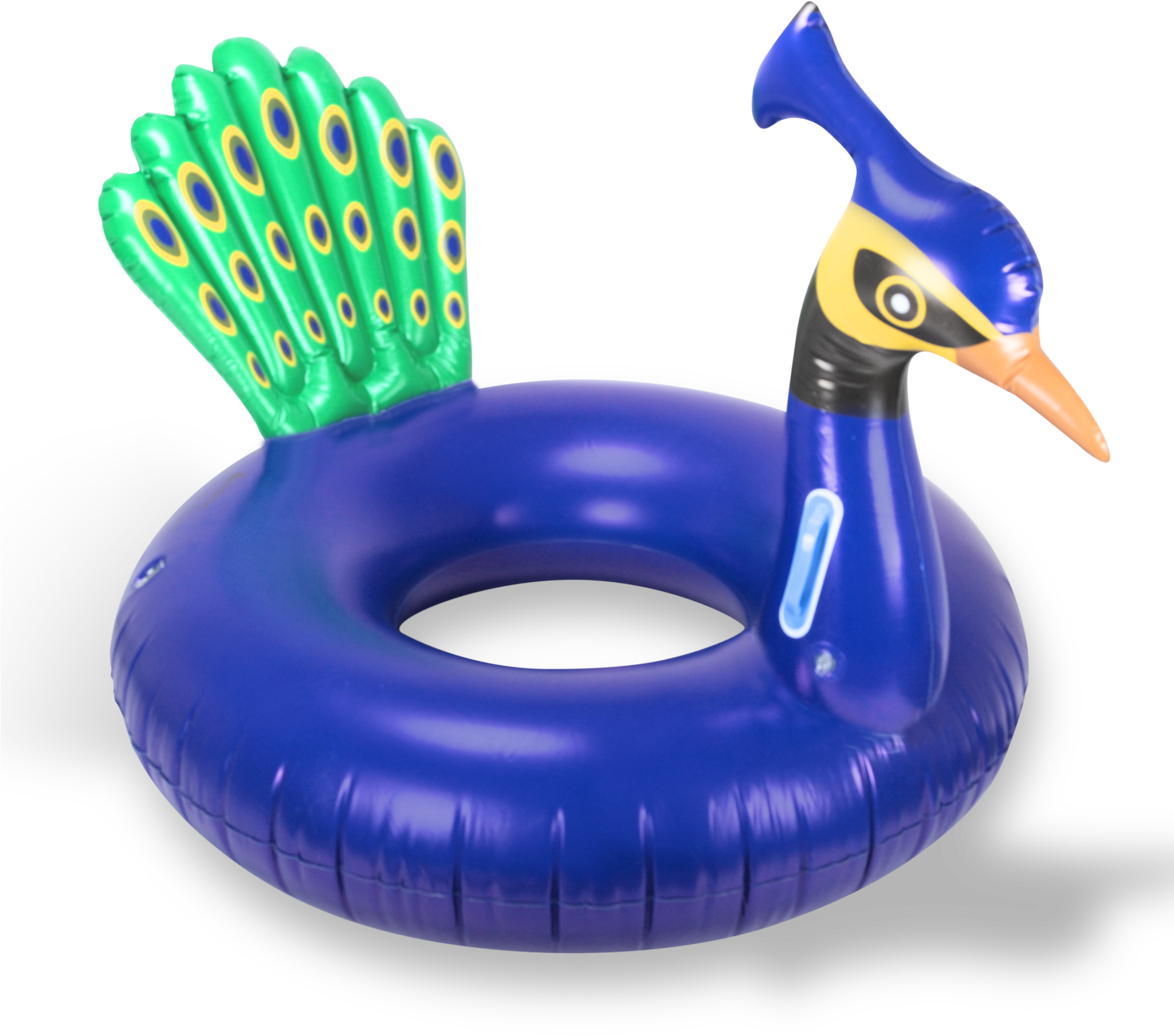 Peacock Pool Float Round Tube Blue Mimosa Inc Png Round - Inflatable (2048x1922), Png Download