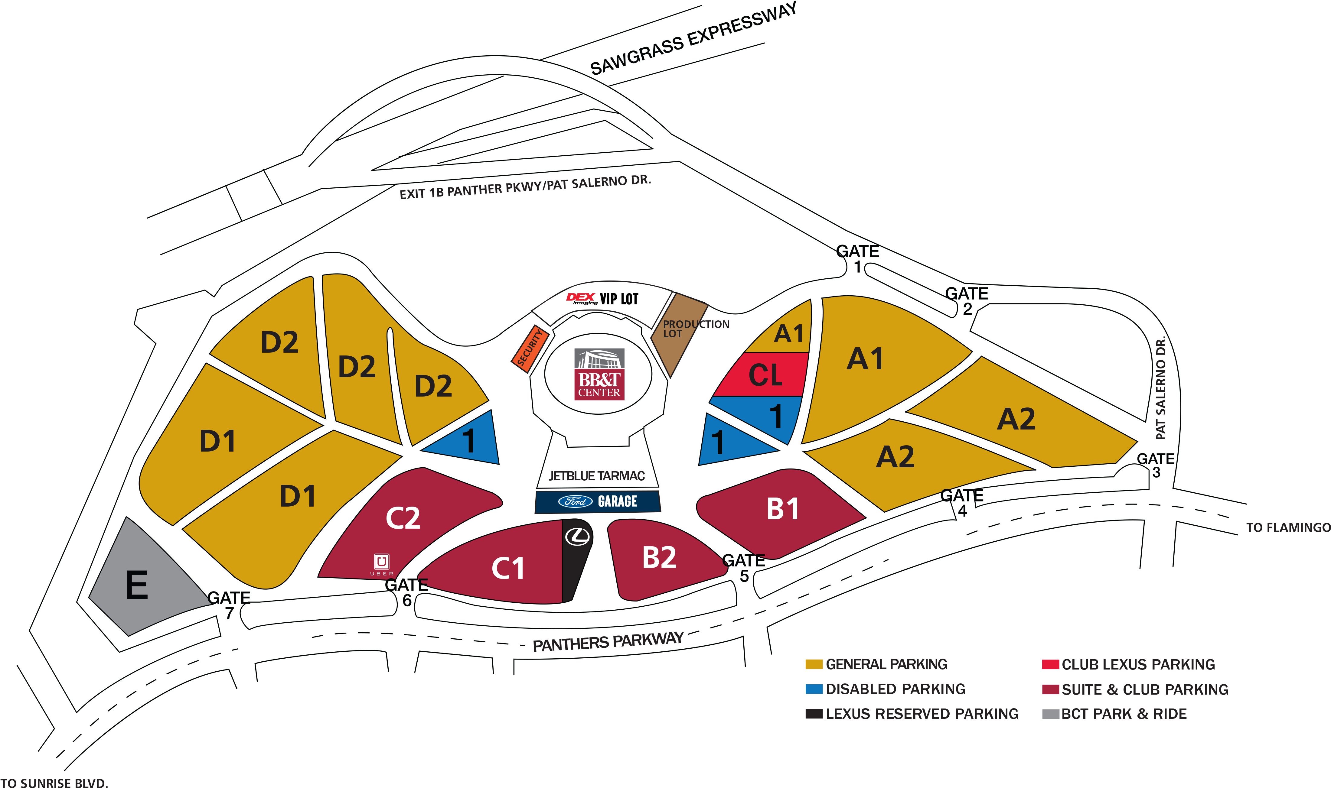 Parking Lot - Bb&t Parking Lot (4433x2739), Png Download