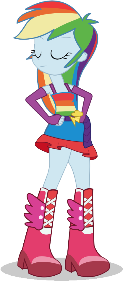 Rainbow Dash Equestria Girls Transparent - Rainbowdash Equestria Girls Png (745x1053), Png Download