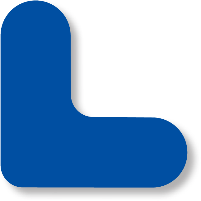 3/4" Wide Solid Blue Mini Corner Pack Of (703x733), Png Download