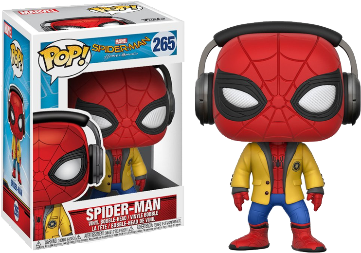 Vinyl Spider Man Homecoming - Spiderman Homecoming Funko Pop (800x800), Png Download