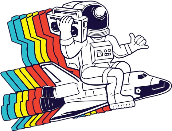 Astronaut Sticker - Stickers Tumblr Astronauta (1024x1024), Png Download