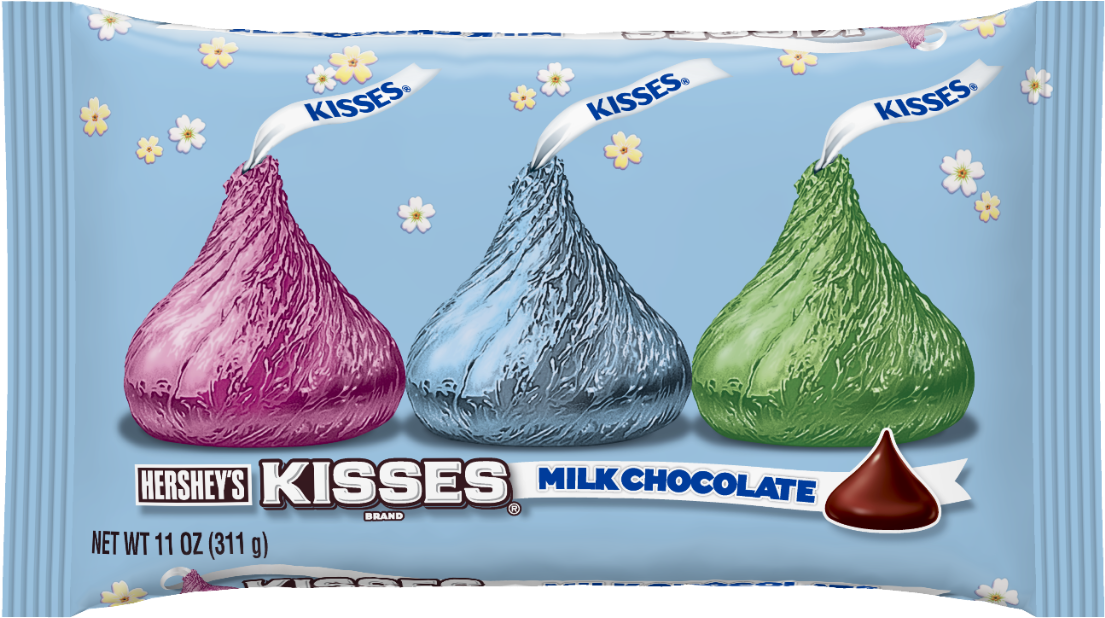 Savor The Pure Pleasure Of Hershey's Kisses Chocolate - Kisses (1280x1280), Png Download