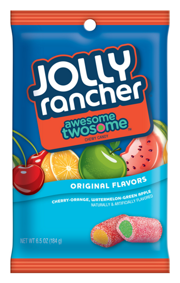 Jolly Rancher Awesome Twosome Soft Candy Cherry Orange - Jolly Rancher Soft Candy (570x570), Png Download