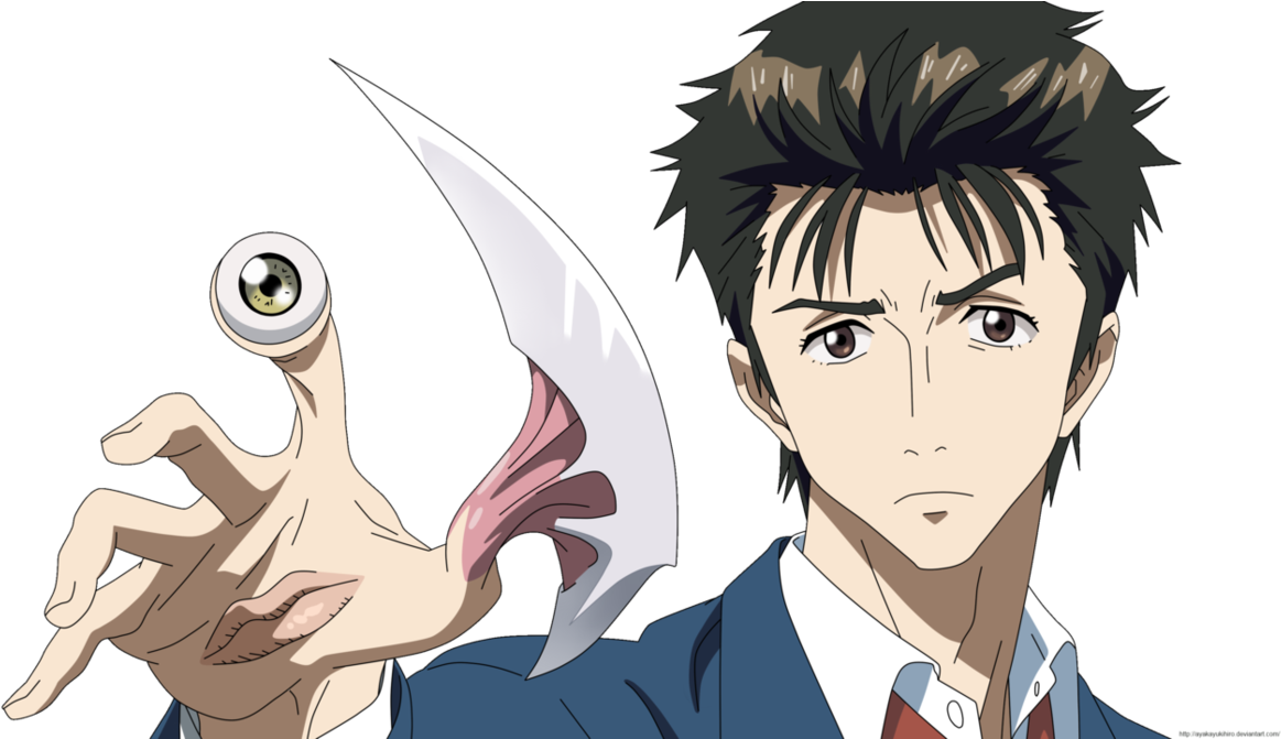 Changed Man - Parasyte Shinichi Migi (1191x670), Png Download