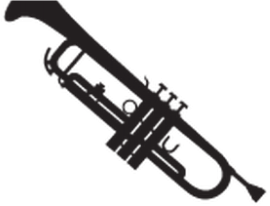 Silhouette Clipart Music - Wind Instrument (640x480), Png Download