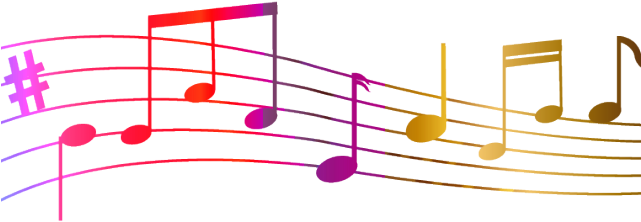 Musical Notes Clipart Colorful Music - Transparent Musical Notes Clipart (640x480), Png Download