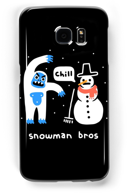 Snowman Bros By Obinsun - T-shirt (500x700), Png Download